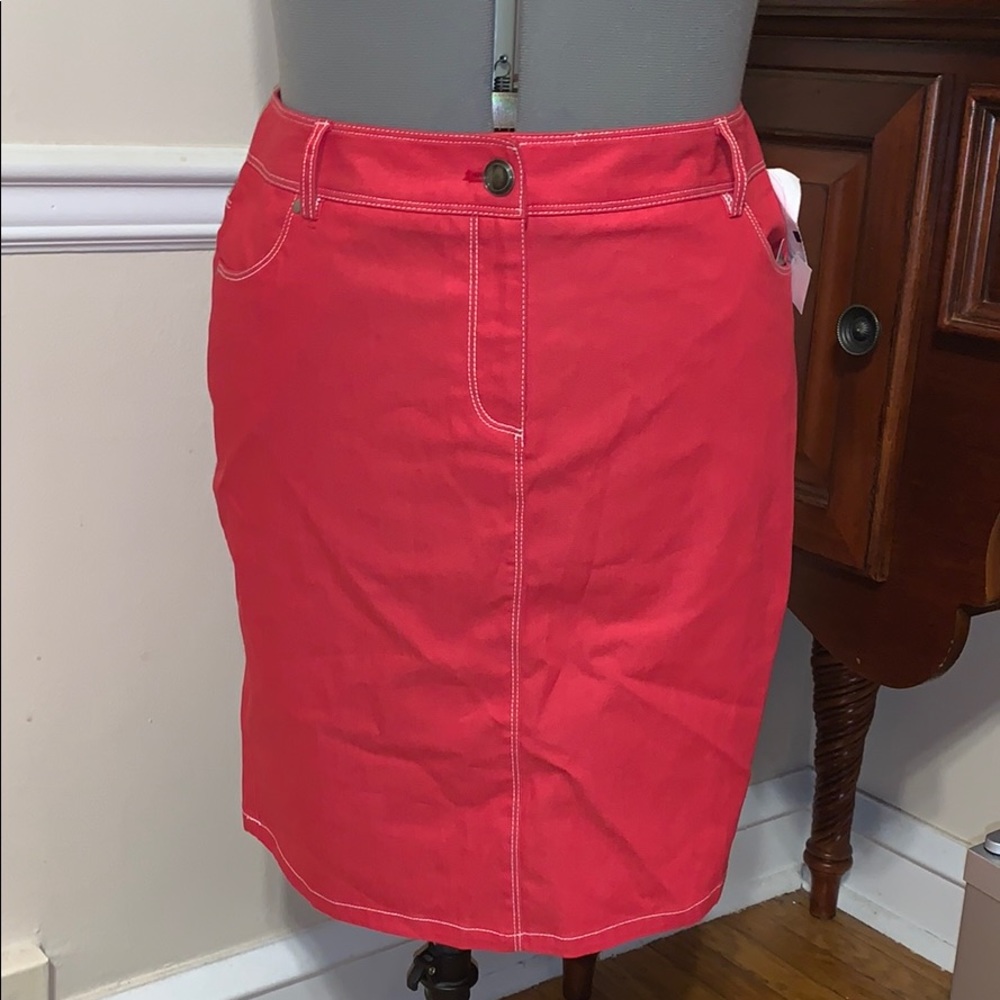NWT Red pencil skirt